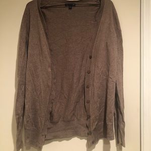 Gap button down cardigan brown tan long sleeve women’s